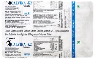 Calvika K2 Tablet 10 - Uses, Side Effects, Dosage, Price | Truemeds