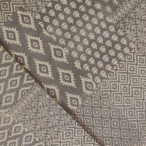 Pure Cotton Kashish Multi Block Hand Block Print Fabric – Sanskruti