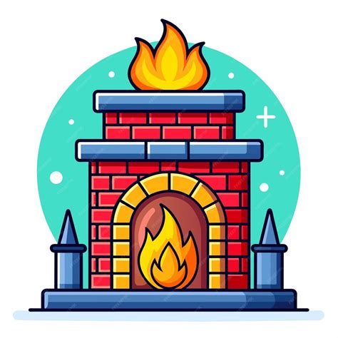 Fireplace vector illustration | Premium AI-generated vector
