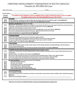 Fillable Online SBA Form 1244 - Business Development Corporation Fax ...