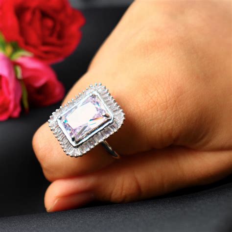 Gemstone Silver plated ring - Morticia – Wild Oak India