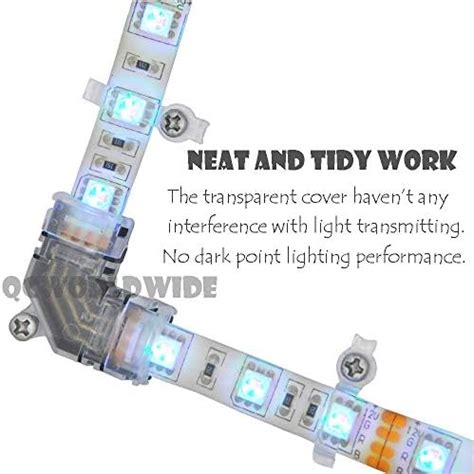 QVQCWD LED Light Strip Connectors Kit,10mm 4 Pin Waterproof India | Ubuy