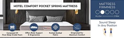 Boston Hotel Comfort 8 Inch Pocket Spring Double Size Mattress (72 x 48 ...