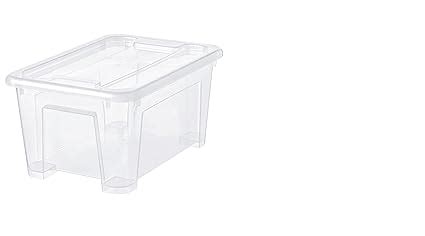 Ikea Samla Box With Lid, Transparent28X20X14 Cm/5 L (11X7 ¾X5 ½"/169 Oz ...