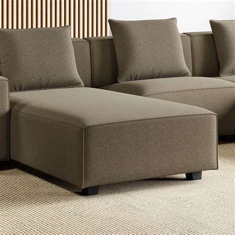 Buy Helios Brigade Fabric 3-Seater Sofa with Left and Right Chaise with ...