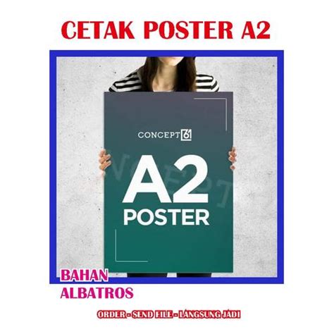 Jual cetak poster custom Ukuran A2 bahan albatros - Jakarta Timur - Al ...