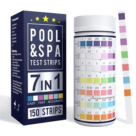 Amazon.com: Hot Tub Test Strips 7 in 1, Pool Test Strips 150 Strips ...