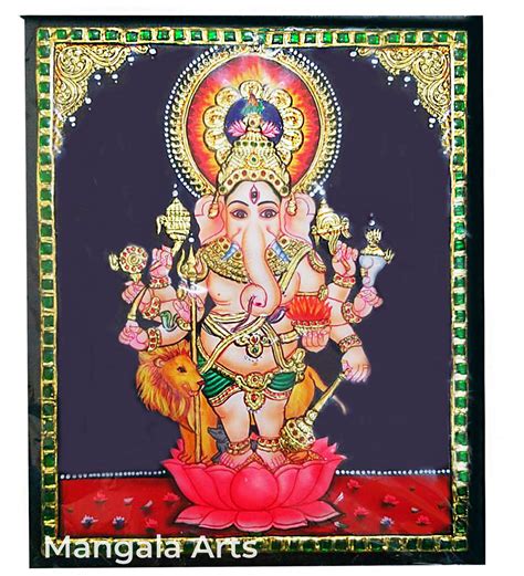 Kannu Drishti Pillayar Tanjore Painting | Mangala Arts