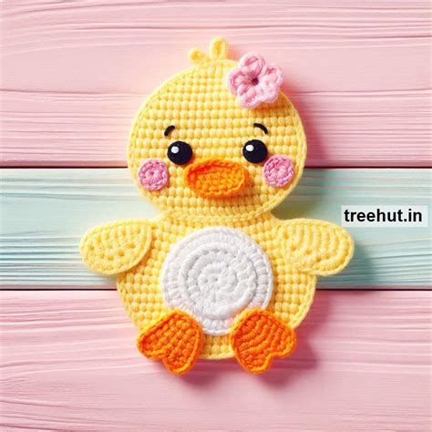 Crochet Duck Ideas, Appliques and Small Crochet Projects with Leftover Yarn