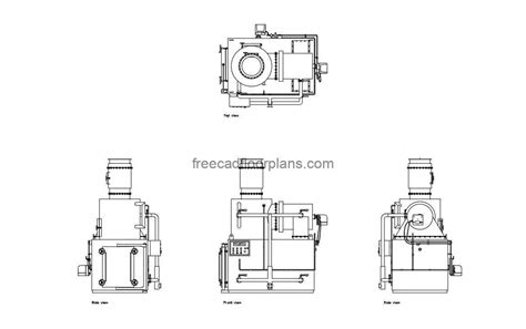 Free CAD Drawings of a Waste Incinerator