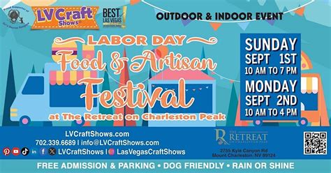Labor Day Food & Artisan Festival at The Retreat on Charleston Peak ...