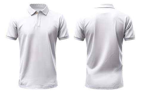 plaine blanc polo T-shirt maquette conception. de face et retour vues ...