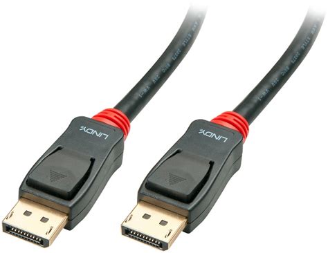 Specificaties van Lindy DisplayPort/DisplayPort 5m Zwart - Tweakers