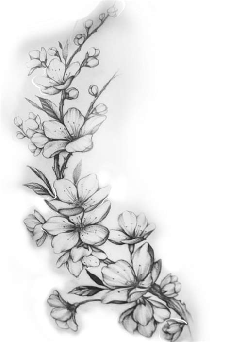 Jasmine Flower Tattoos, Jasmine Tattoo, Flower Hip Tattoos, Vine Tattoos, Beautiful Flower ...