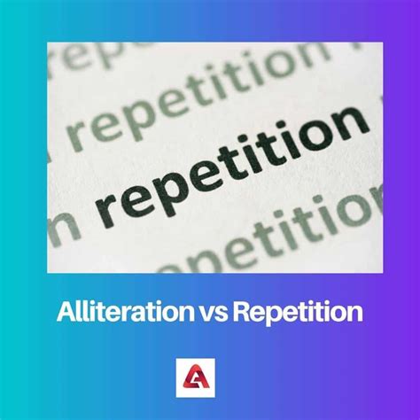 Alliteration Vs Assonance