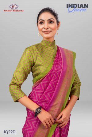 IQ22D - Uniform Saree | Kothari Uniforms | Uniforms For Teachers