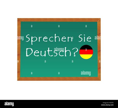 Blackboard with the text Do you speak German in german language Stock ...