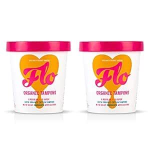 Buy FLO Eco-Applicator Organic Cotton Tampons, Reg/Sup Combo Pack ...