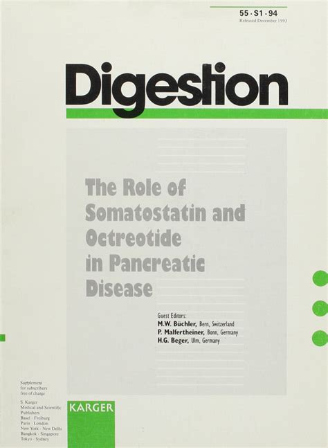 Buy The Role of Somatostatin and Octreotide in Pancreatic Disease ...