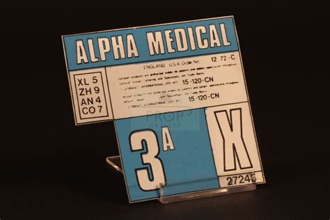 The Prop Gallery | Alpha medical decal