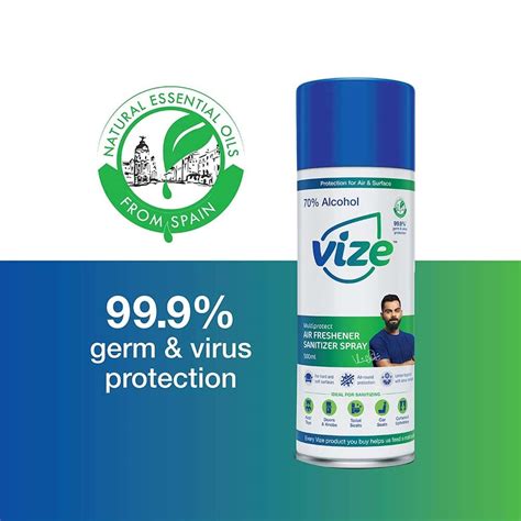 Buy VIZE MULTIPROTECT AIR FRESHENER SANITIZER SPRAY 500ML Online & Get ...