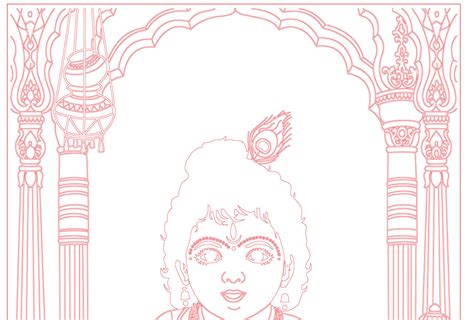 Laser Engraving Bal Krishna Drawing – ArtElora