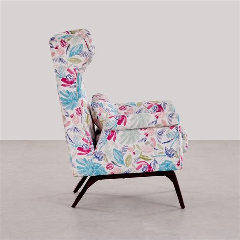 Buy Moderno Fabric Wing Chair - White from Home Centre at just INR 26663.0