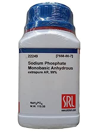 SRL Sodium Phosphate Monobasic Anhydrous extrapure 99%,500Gm, AR Grade ...