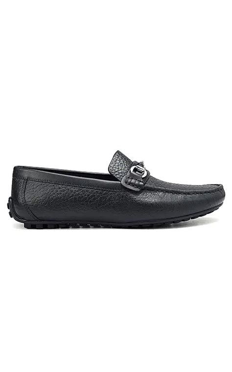 Navy Textured Leather Moccasins – Rosso Brunello Leathers Pvt. Ltd.