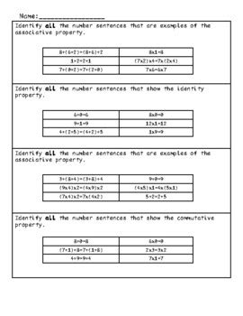 Image result for Associative Property Questions