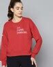 Buy Red Sweatshirt & Hoodies for Women by FITKIN Online | Ajio.com