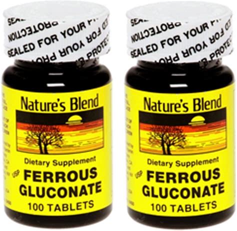 Amazon.com: Perrigo Ferrous Gluconate Green Tablets, 324mg, 100ct (3 Pack) : Health & Household