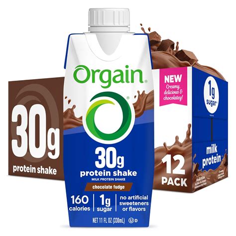 Amazon.com: Orgain 30g High Protein Shake, Dairy Isolate Milk Protein ...