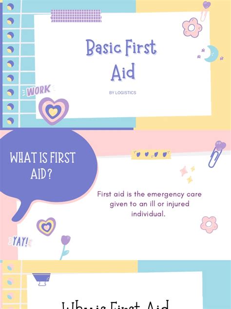 Image result for First Aid Introduction Sheet
