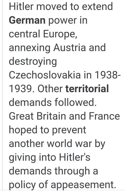 Territory under German Expansion - Brainly.in