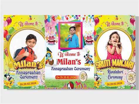 Download PSD Template of Annaprashan Ceremony with Standing Flex Banner ...