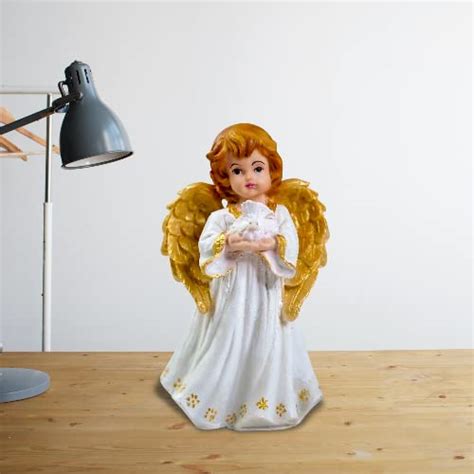 Buy Newven Handcrafted Angel showpiece Idol Decorative Statue Christian ...