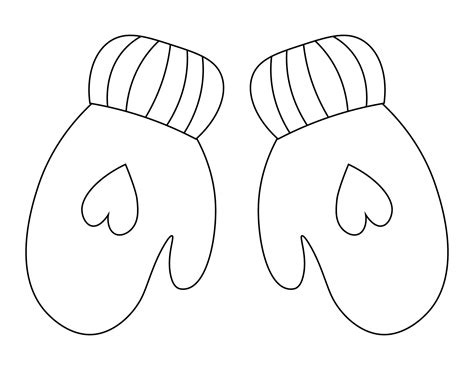 Image result for Paper Mitten Pattern