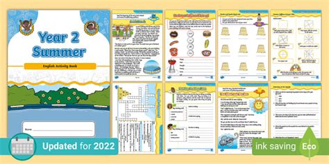 Summer Activity Book - Year 2 English (teacher made)