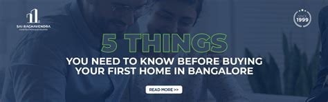 5 Factors before buying your first home in Bangalore