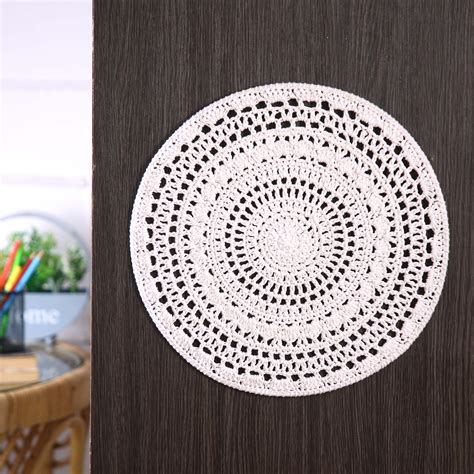 Crochet Mandala Wall Art - Boho Decor - 35 cm - White – Magic Needles