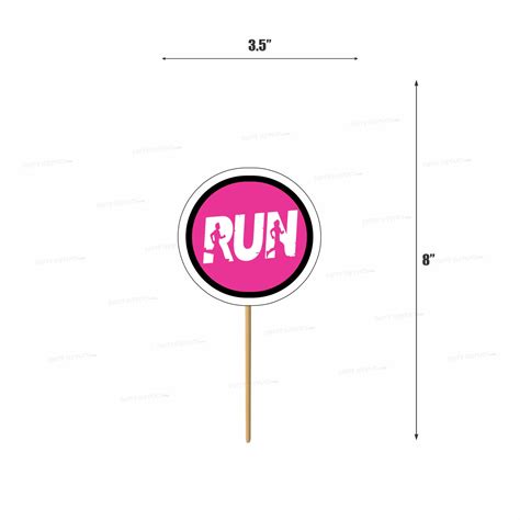 Marathon Theme Customized Cup Cake Topper | Party supplies online ...