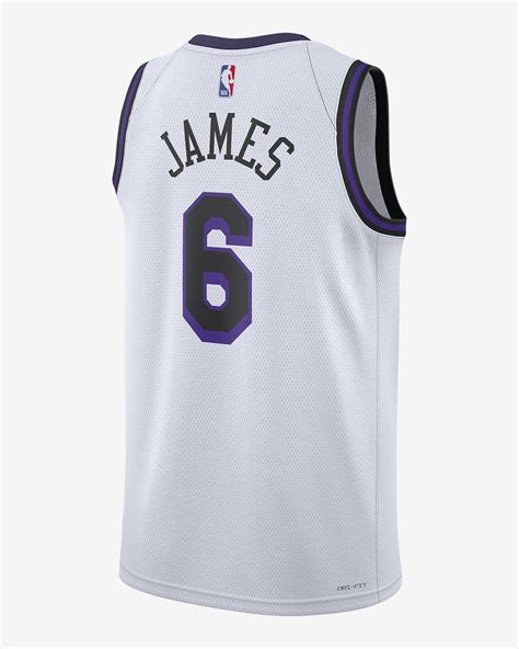 LeBron James Los Angeles Lakers City Edition Nike Dri-FIT NBA Swingman ...