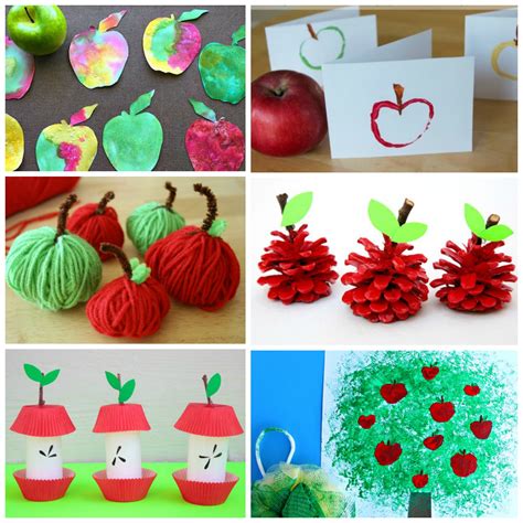 15 Sweet Apple Crafts for Kids to Make - Make and Takes
