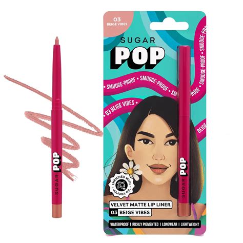 Buy SUGAR POP Velvet Matte Lip Liner | Creamy Matte Finish | Smudge ...