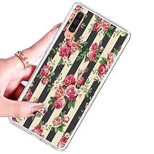 CEAREY Red Roses Clear Design Flexible Soft TPU Silicone Gel Phone ...