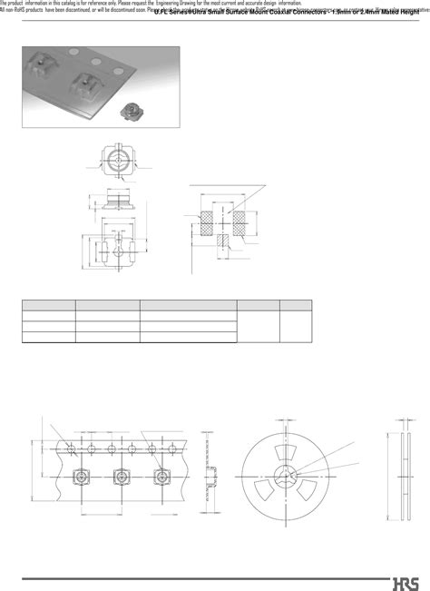 U.FL Series Datasheet by Hirose Electric Co Ltd | Digi-Key Electronics