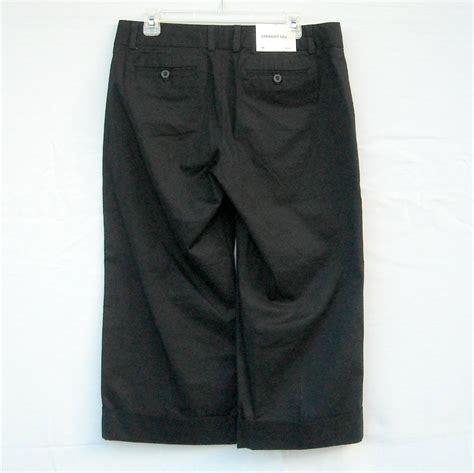 Gap Womens Stretch Black Cotton Capris Pants size 10