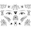 LEOARS Spider Face Tattoos, 6-Sheet Face Spider Web Mask India | Ubuy