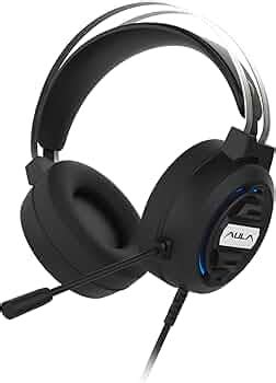 Aula S603 Wired Gaming Headset with Microphone Surround Sound, 7-Color ...